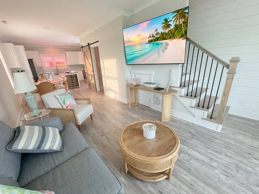Open living room at High Tide Hideaway, Islamorada, Florida Keys
