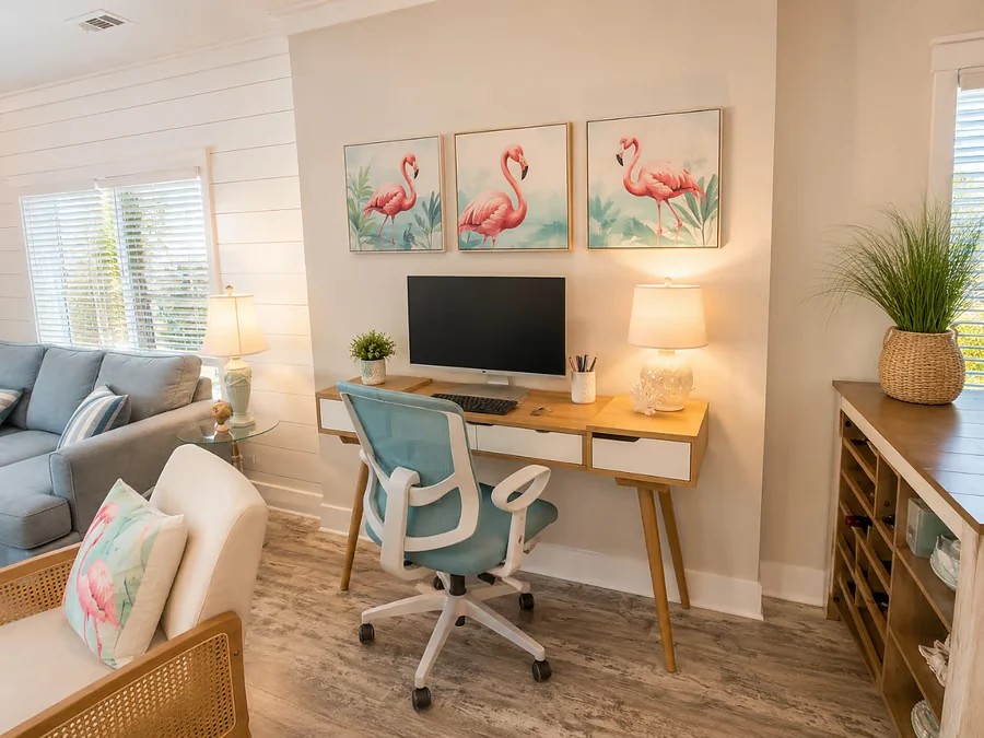 Workspace at High Tide Hideaway, Islamorada, Florida Keys