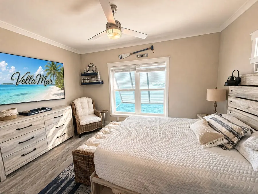 Primary bedroom alternate view at VellaMar, Islamorada, Florida Keys