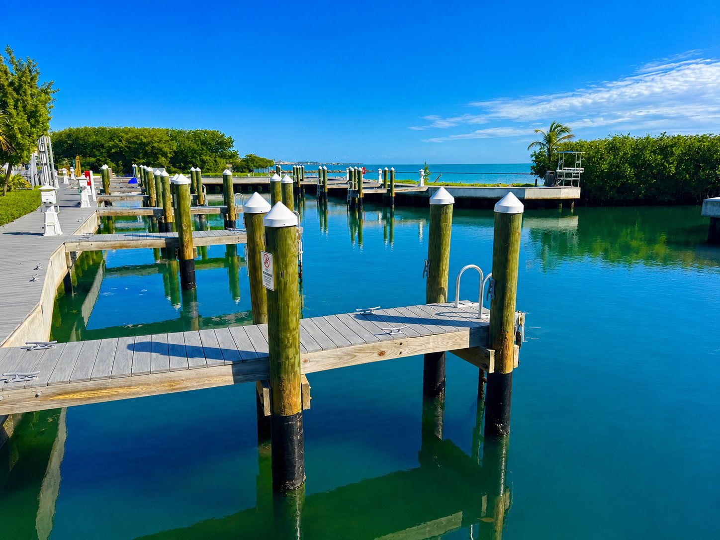 On-site marina with boat slips